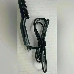 Arkam Beard Straightener Electric Brush Black Tested